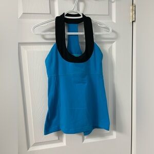 Lululemon Athletica Turquoise 
and Black Tank Top